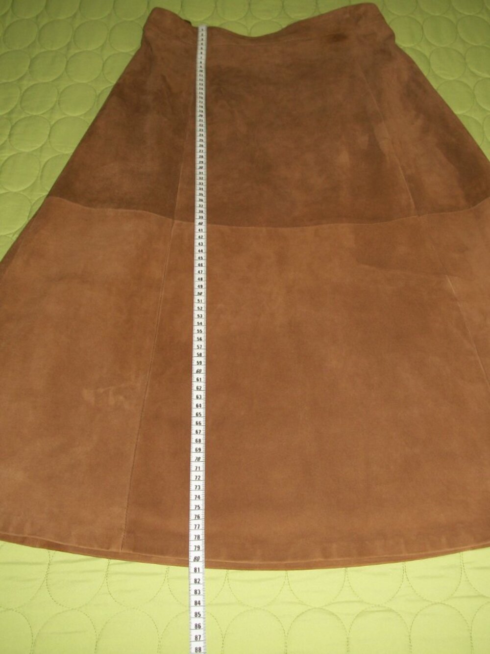 MaxMara Brown Suede A-Line Skirt - Picture 5 of 13